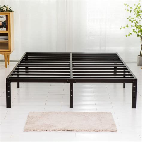 metal bed frame no box spring|14 high metal bed frame.